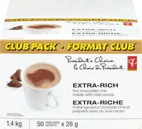 Mängden socker i Extra-rich hot chocolate mix made with real cocoa