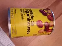 Mängden socker i Salade de légumineuses