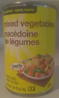 Mängden socker i Mixed Vegetables