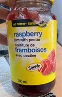 Mängden socker i Confiture de framboise