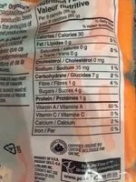 Mängden socker i Baby-cut carrots