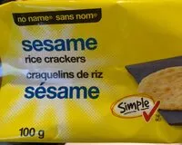 Mängden socker i Sesame Rice Crackers