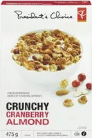 Mängden socker i Cranberry almond crunchy cereal