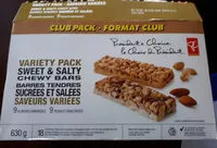 Mängden socker i Sweet & salty almond chewy nut bars