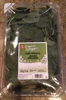 Mängden socker i Organic Baby Spinach