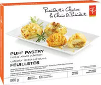 Mängden socker i Puff pastry hors d'oeuvre collection