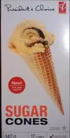 Mängden socker i Cornets sucrés