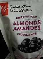 Mängden socker i Dark chocolate covered almonds