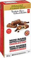 Mängden socker i Mini bars dipped & chewy chocolate chip- club