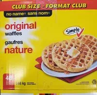 Mängden socker i Gaufres nature