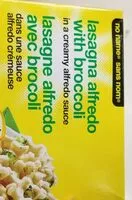 Mängden socker i Lasagne Alfredo avec brocoli