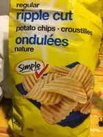 Mängden socker i Regular Ripple Cut Potato Chips