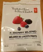Mängden socker i 4-Berry Bland (Strawberries, raspberries, blackberries and blueberries)