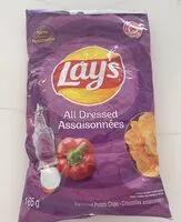 Mängden socker i All Dressed Lays