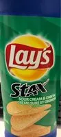 Mängden socker i Croustilles Crème Sure Et Oignon Lay's Stax