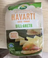 Mängden socker i havarti cheese dill-aneth