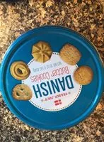 Mängden socker i Danish butter cookies