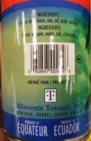 Mängden socker i Coeur de palmier