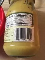 Mängden socker i Moutarde forte de Dijon