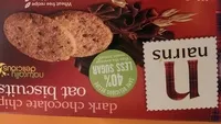 Mängden socker i Dark chocolate chip oat biscuits