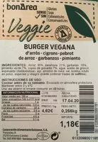 Mängden socker i Burger vegana