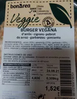 Mängden socker i burger vegana
