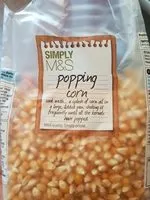 Mängden socker i Popping corn