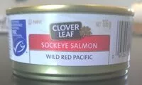 Mängden socker i Wild Red Pacific Sockeye Salmon