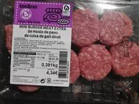 Mängden socker i Mini burger meat extra de cuixa de gall d'indi