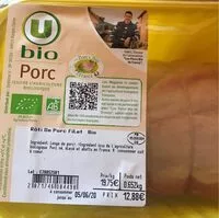 Mängden socker i Roti de porc filet bio