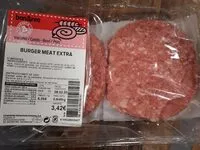 Mängden socker i Burger meat extra
