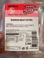 Mängden socker i Burger meat extra