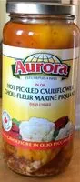 Mängden socker i Hot pickled cauliflower