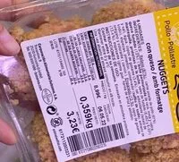 Mängden socker i Nuggets con queso