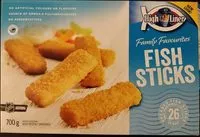 Mängden socker i Bâtonnets de poisson