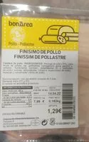Mängden socker i Finissim de pollastre