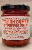 Mängden socker i Italian Bomba Hot Pepper Sauce