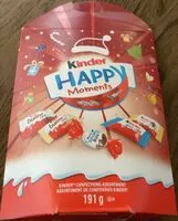 Mängden socker i Kinder Happy Moments