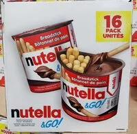 Mängden socker i Nutella & Go