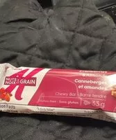 Mängden socker i Nuts & Grain  Cranberries and almonds
