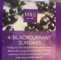 Mängden socker i 4 blackcurrant sundaes