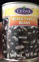 Mängden socker i Cedar Black Beans 20 Oz.-24 / Cs