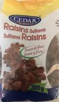 Mängden socker i Raisins Sultana