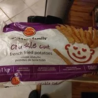 Mängden socker i Crinkle cut french fried potatoes