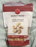 Mängden socker i Whole Cashews