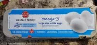 Mängden socker i Omega-3 large size white eggs
