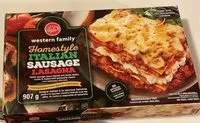Mängden socker i Homestyle italian sausage lasagna