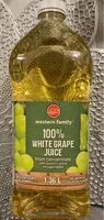 Mängden socker i 100% white grape juice