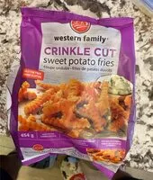 Mängden socker i Crinkle Cut sweet potatoe fries