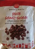 Mängden socker i Pure Semi-Sweet chocolate chips
